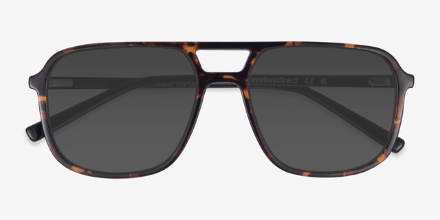 Novota Tortoise PlasticSunglass Frames from EyeBuyDirect, Closed View