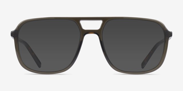 Novota Vert PlastiqueSoleil de Lunette de vue d'EyeBuyDirect, Vue de Face