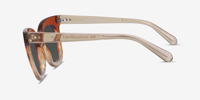 Paley Orange Brown PlastiqueSoleil de Lunette de vue d'EyeBuyDirect, Vue de Côté