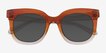 Paley Orange Brown PlasticSunglass Frames from EyeBuyDirect, Closed View