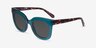 Paley Vert PlastiqueSoleil de Lunette de vue d'EyeBuyDirect, Vue d'Angle