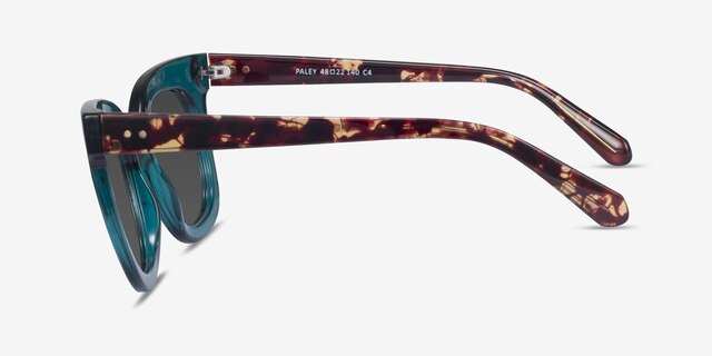 Paley Vert PlastiqueSoleil de Lunette de vue d'EyeBuyDirect, Vue de Côté