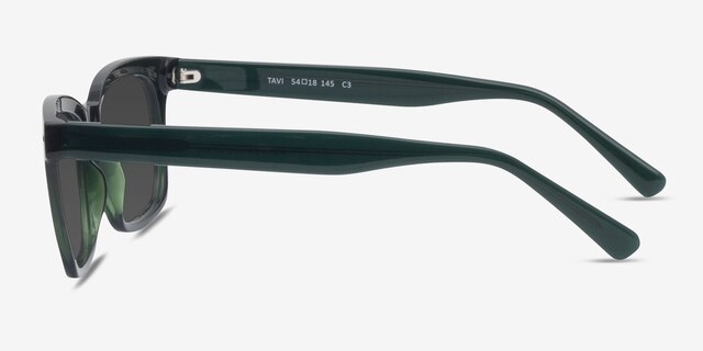 Tavi Green PlasticSunglass Frames from EyeBuyDirect, Side View