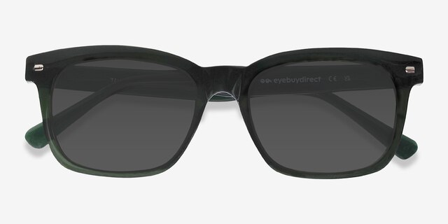 Tavi Green PlasticSunglass Frames from EyeBuyDirect, Closed View