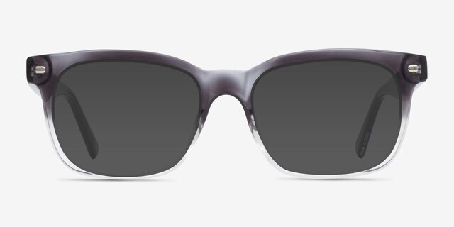 Tavi Gray Clear PlastiqueSoleil de Lunette de vue d'EyeBuyDirect, Vue de Face