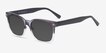 Tavi Gray Clear PlasticSunglass Frames from EyeBuyDirect, Angle View