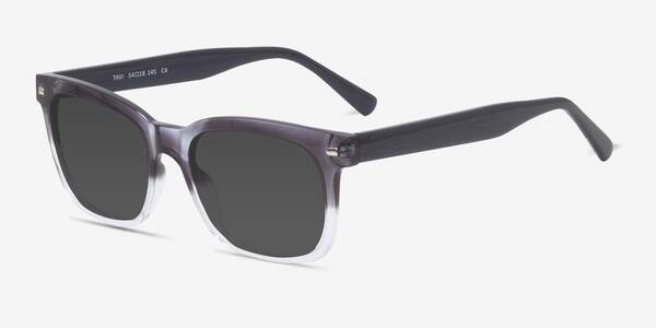 Gray Clear Tavi -  Plastic Sunglasses