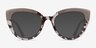 Kara Tortoise Brown PlasticSunglass Frames from EyeBuyDirect, Front View