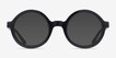 Wylie Black PlasticSunglass Frames from EyeBuyDirect, Front View