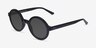 Wylie Black PlasticSunglass Frames from EyeBuyDirect, Angle View