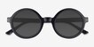Wylie Black PlasticSunglass Frames from EyeBuyDirect, Closed View