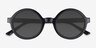 Wylie Black PlasticSunglass Frames from EyeBuyDirect, Closed View