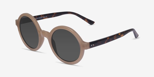 Wylie Brun PlastiqueSoleil de Lunette de vue d'EyeBuyDirect, Vue d'Angle