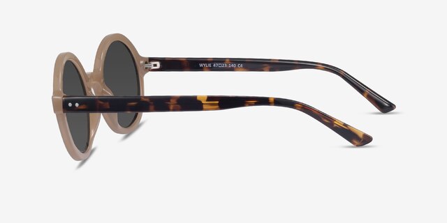 Wylie Brun PlastiqueSoleil de Lunette de vue d'EyeBuyDirect, Vue de Côté