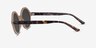 Wylie Brun PlastiqueSoleil de Lunette de vue d'EyeBuyDirect, Vue de Côté