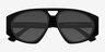 Flores Black AcetateSunglass Frames from EyeBuyDirect, Closed View