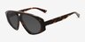 Flores Tortoise AcetateSunglass Frames from EyeBuyDirect, Angle View