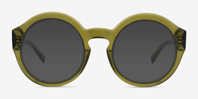 Slade Green AcetateSunglass Frames from EyeBuyDirect, Front View