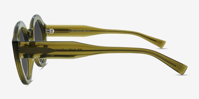 Slade Green AcetateSunglass Frames from EyeBuyDirect, Side View