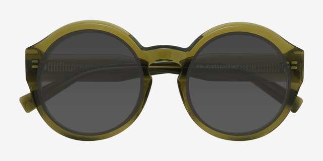 Slade Green AcetateSunglass Frames from EyeBuyDirect, Closed View