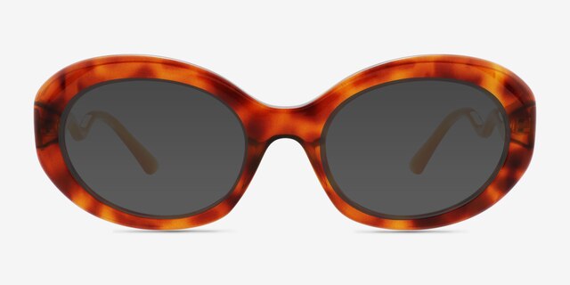 Tilde Tortoise PlasticSunglass Frames from EyeBuyDirect, Front View