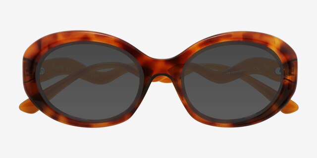 Tilde Tortoise PlasticSunglass Frames from EyeBuyDirect, Closed View