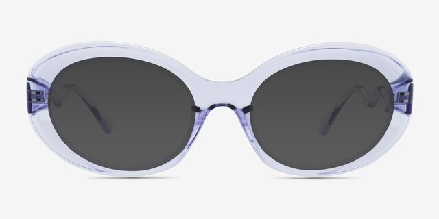 Tilde Purple PlasticSunglass Frames from EyeBuyDirect, Front View