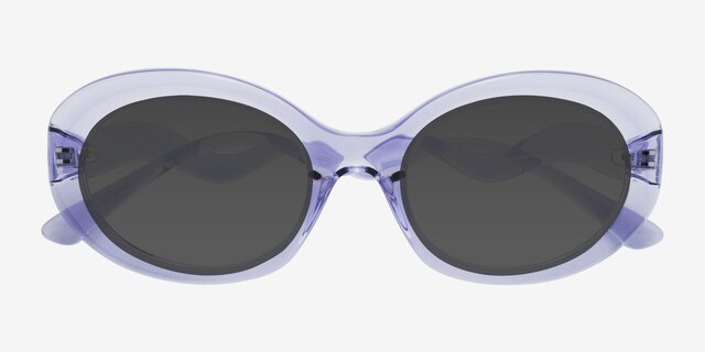 Tilde Purple PlasticSunglass Frames from EyeBuyDirect, Closed View