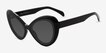 Babe Black PlasticSunglass Frames from EyeBuyDirect, Angle View
