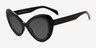 Babe Black PlasticSunglass Frames from EyeBuyDirect, Angle View