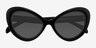 Babe Black PlasticSunglass Frames from EyeBuyDirect, Closed View