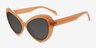 Babe Brown PlasticSunglass Frames from EyeBuyDirect, Angle View