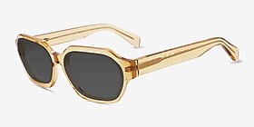 Collins Jaune Acétate Soleil de Lunette de vue d'EyeBuyDirect, Vue d'Angle