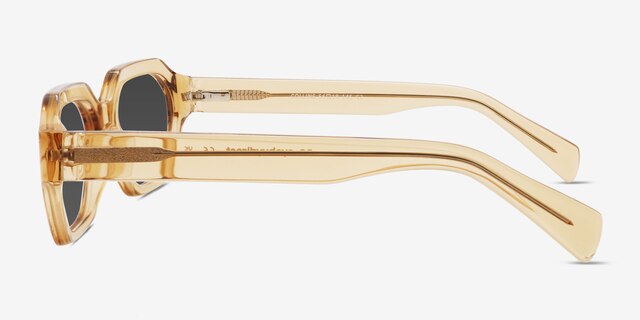 Collins Yellow AcetateSunglass Frames from EyeBuyDirect, Side View
