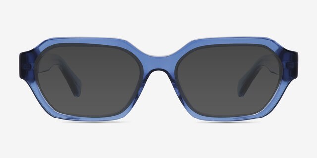 Collins Blue AcetateSunglass Frames from EyeBuyDirect, Front View