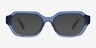 Collins Blue AcetateSunglass Frames from EyeBuyDirect, Front View