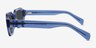 Collins Blue AcetateSunglass Frames from EyeBuyDirect, Side View