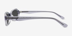 Robinson Gris Acétate Soleil de Lunette de vue d'EyeBuyDirect, Vue de Côté