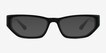 Price Black AcetateSunglass Frames from EyeBuyDirect, Front View
