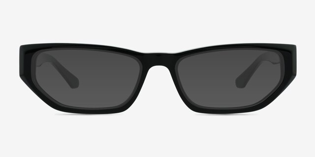 Price Black AcetateSunglass Frames from EyeBuyDirect, Front View
