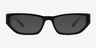 Price Black AcetateSunglass Frames from EyeBuyDirect, Front View