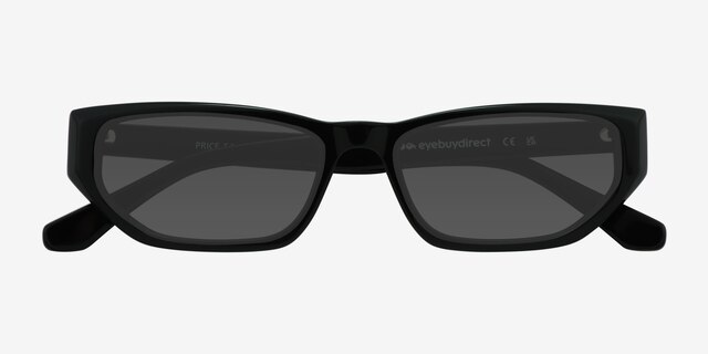 Price Black AcetateSunglass Frames from EyeBuyDirect, Closed View