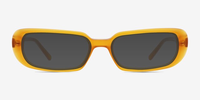 Freeman Orange AcetateSunglass Frames from EyeBuyDirect, Front View