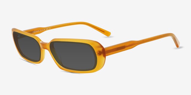 Freeman Orange AcetateSunglass Frames from EyeBuyDirect, Angle View
