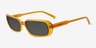 Freeman Orange AcetateSunglass Frames from EyeBuyDirect, Angle View