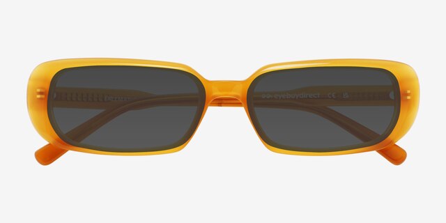 Freeman Orange AcetateSunglass Frames from EyeBuyDirect, Closed View