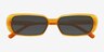 Freeman Orange AcetateSunglass Frames from EyeBuyDirect, Closed View
