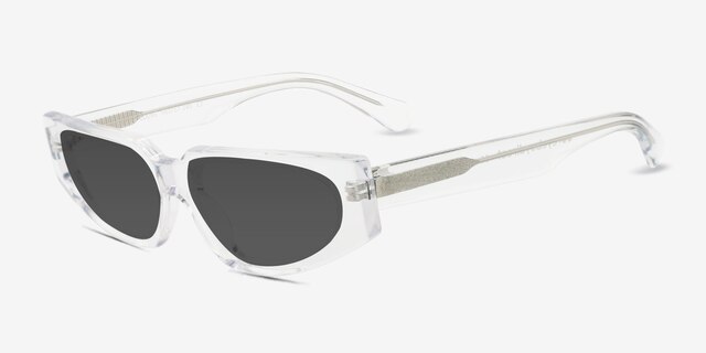 Cooke Clear AcetateSunglass Frames from EyeBuyDirect, Angle View