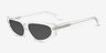 Cooke Clear AcetateSunglass Frames from EyeBuyDirect, Angle View