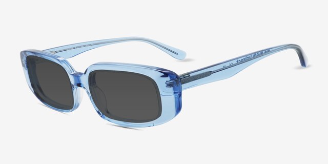 Hart Blue AcetateSunglass Frames from EyeBuyDirect, Angle View
